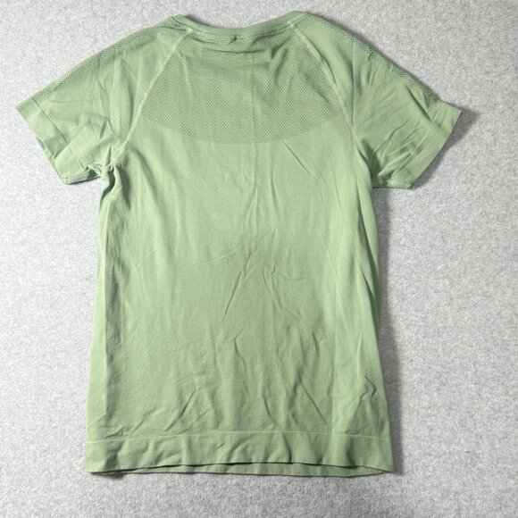 Mondetta Womens Green Mesh Seamless Activewear Shirt Small Recycled Nylon Blend - Picture 4 of 4